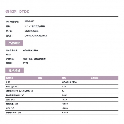 硫化劑DTDC（1,1’-二硫代雙己內(nèi)酰胺）